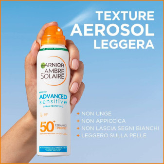 Garnier Ambre Solaire Advanced Sensitive SPF 50+ Spray Protettivo