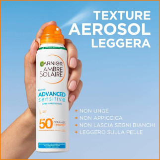 Garnier Ambre Solaire Advanced Sensitive SPF 50+ Spray Protettivo