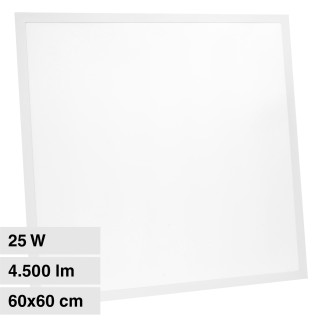 VT-60025 Pannello LED SMD Quadrato 60x60 25W da Incasso con Driver