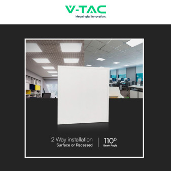 VT-60025 10 Pannelli LED SMD Quadrati 60x60 25W da Incasso con Driver