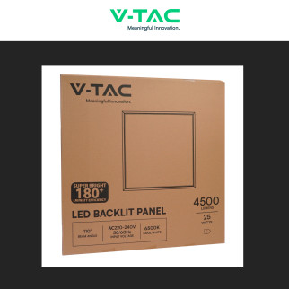 VT-60025 10 Pannelli LED SMD Quadrati 60x60 25W da Incasso con Driver