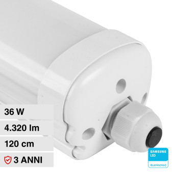 VT-1249S Tubo LED Plafoniera Linkabile 36W Lampadina SMD Chip Samsung