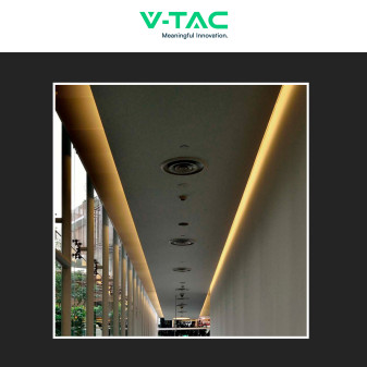 V-Tac VT-2835 Striscia LED Flessibile con Lente 82,5W 48 LED/m 5m