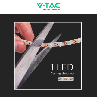 V-Tac VT-2835 Striscia LED Flessibile con Lente 82,5W 48 LED/m 5m