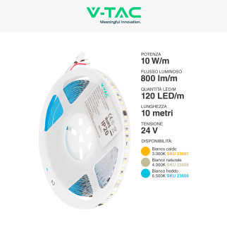 V-Tac VT-2835 Striscia LED Flessibile Running 100W 120 LED/m 10m