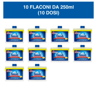 Finish Curalavastoviglie Sgrassante al Limone 10 Flaconi da 250ml