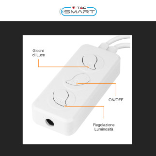 VT-5050 Striscia LED 15W Flessibile RGB+W IP65 12V 5m V-Tac