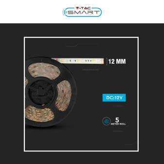 VT-5050 Striscia LED 15W Flessibile RGB+W IP65 12V 5m V-Tac