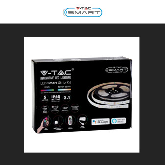 VT-5050 Striscia LED 15W Flessibile RGB+W IP65 12V 5m V-Tac