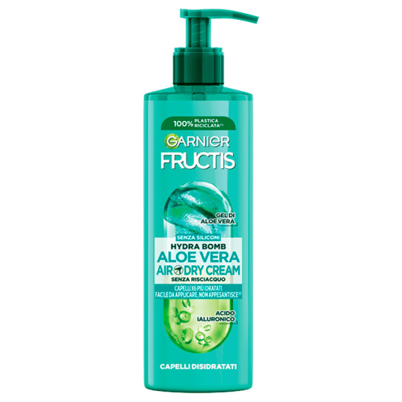 Style Hydra Air-Dry Cream Aloe Vera e Acido Ialuronico 400ml Garnier Fructis