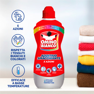 Additivo Totale 5in1 Smacchiatore in Gel Omino Bianco 100 Più
