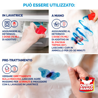 Additivo Totale 5in1 Smacchiatore in Gel Omino Bianco 100 Più