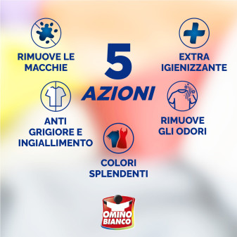 Additivo Totale 5in1 Smacchiatore in Gel Omino Bianco 100 Più