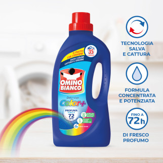 Detersivo Liquido 35 Lavaggi Color+ Omino Bianco