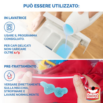 Detersivo Liquido 35 Lavaggi Color+ Omino Bianco