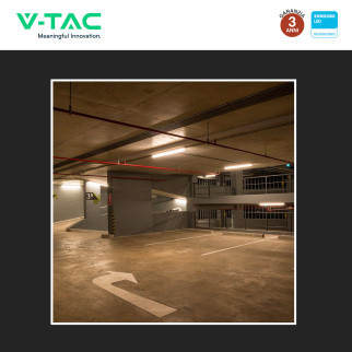 VT-6076S Tubo LED Plafoniera 18W SMD Linkabile IP65 V-Tac