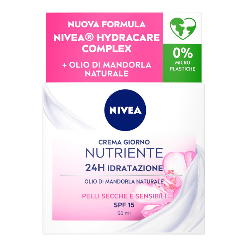 Crema Giorno Nutriente Idratante SPF 15 Pelli Secche e Sensibili Nivea