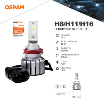 Lampadine LEDriving HL Bright H8/H11/H16 per Fari Auto