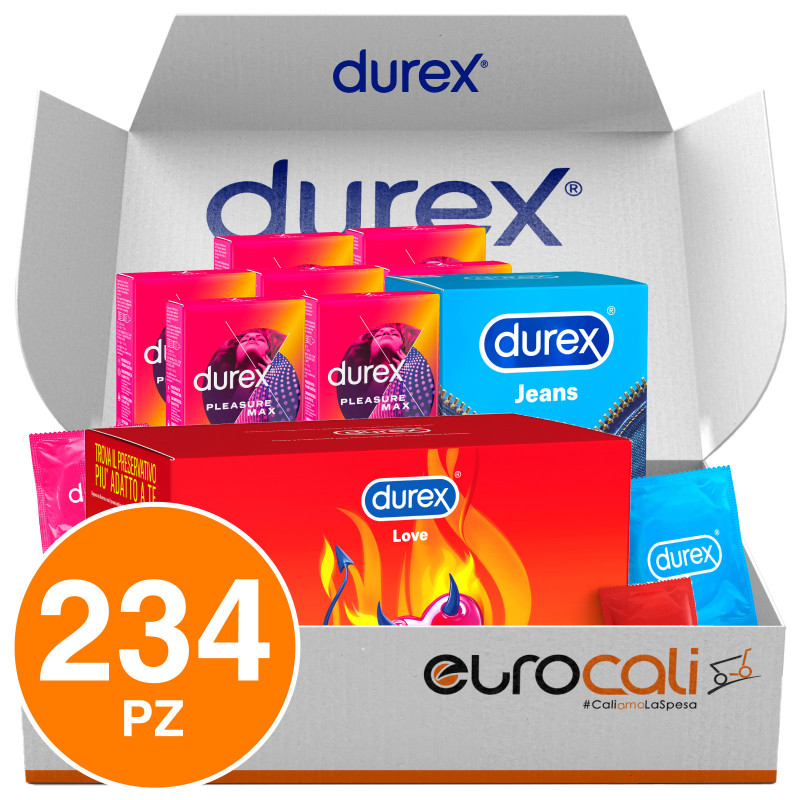 Preservativi Durex Assortiti Kit da 234 Profilattici