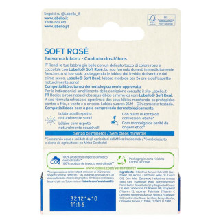 Labello Soft Rosé Balsamo Idratante Rosato Labbra Burrocacao