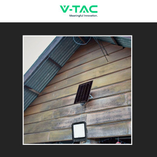 VT-102w Faro LED 15W IP65 Pannello Solare con Sensore Telecomando V-Tac