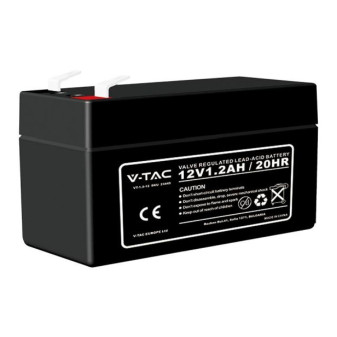 V-Tac VT-1.2-12 Batteria Piombo Acido 12V 1,2Ah - SKU 23449