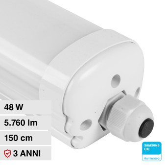 VT-1574S Tubo LED Plafoniera Linkabile 48W Lampadina SMD Chip Samsung
