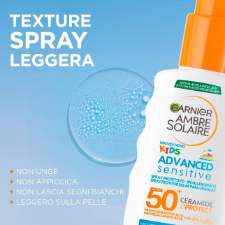 Garnier Ambre Solaire Kids Advanced Sensitive SPF 50+ Spray Protettivo