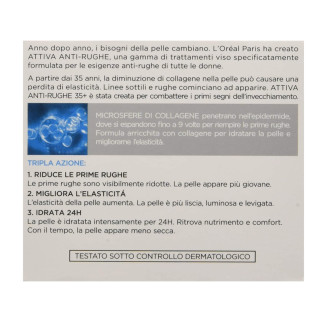 Attiva Anti-Rughe Crema Giorno Idratante Viso L'Oréal Paris