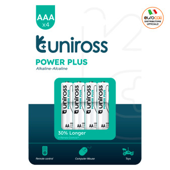 Uniross Power Plus Alkaline LR03 Mini Stilo AAA 1,5V