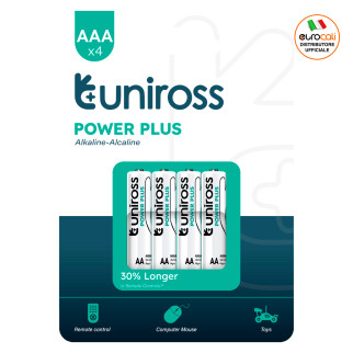 Uniross Power Plus Alkaline LR03 Mini Stilo AAA 1,5V