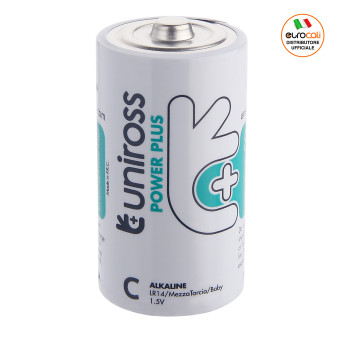 Uniross Power Plus Alkaline LR14 Mezzatorcia C Baby 1,5V