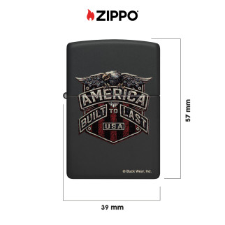 Accendino Zippo mod. 46158 Buck Wear Built to Last