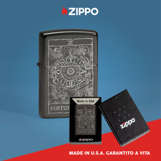 Accendino Zippo mod. 46138 Fortune Wheel Design