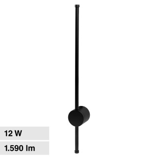 VT-11112 Lampada LED da Muro 12W SMD IP65 Colore Nero V-Tac