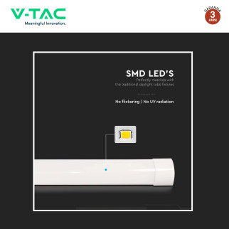 VT-8340 Tubo LED Prismatico Plafoniera SMD 40W 120cm V-Tac