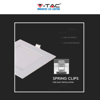 VT-1807-SQ Mini Pannello LED Quadrato 18W da Incasso V-Tac