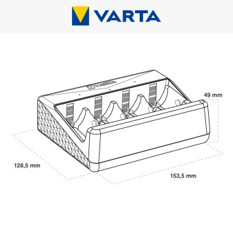 Varta Universal Charger Caricabatterie con USB AAA/AA/C/D/9V
