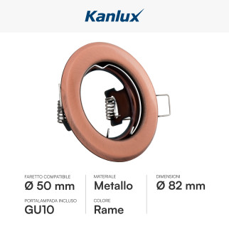 Acquista Kanlux ARGUS II CT-2114-AN Portafaretto Rotondo da incasso