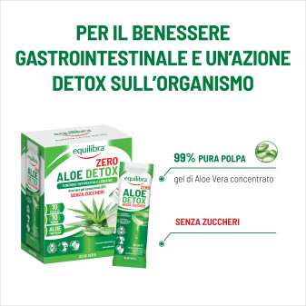Equilibra Aloe Detox ZERO Integratore Depurativo - 10 sticks
