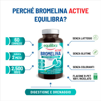 Equilibra Bromelina Active Integratore Digestivo 60 compresse
