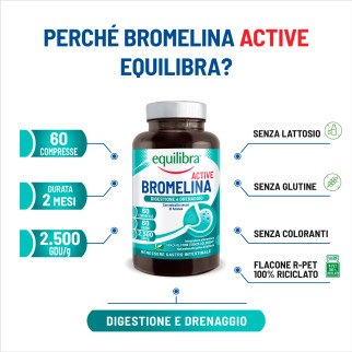 Equilibra Bromelina Active Integratore Digestivo 60 compresse