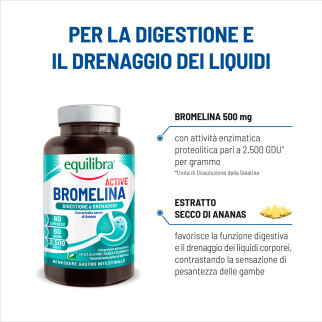 Equilibra Bromelina Active Integratore Digestivo 60 compresse