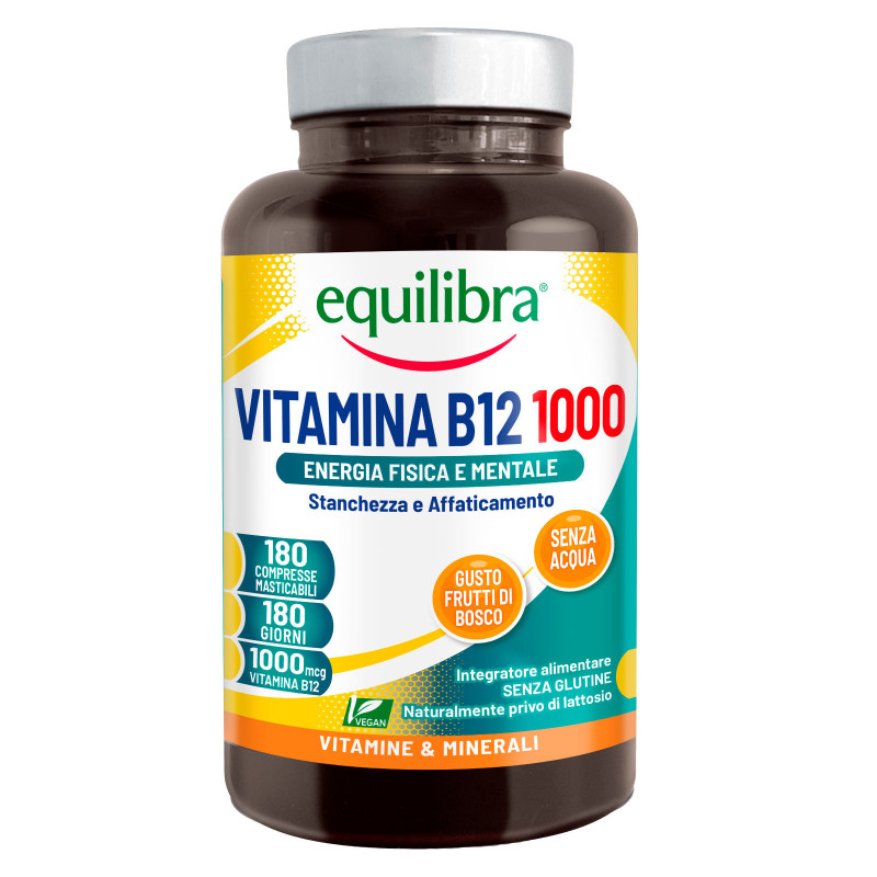 Equilibra Vitamina B12 1000 Integratore Energia 180 Compresse