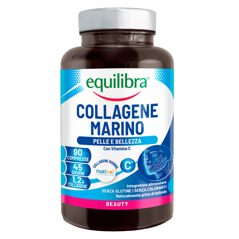 Equilibra Collagene Marino Integratore Vitamina C 90 Compresse