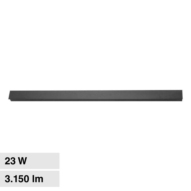 VT-1178 Lampada LED da Muro 23W IP65 CRI≥90 Nera V-Tac