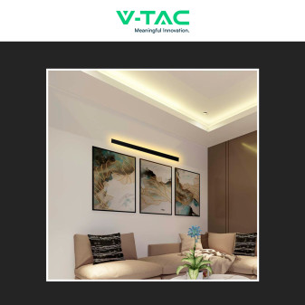 VT-1178 Lampada LED da Muro 23W IP65 CRI≥90 Nera V-Tac