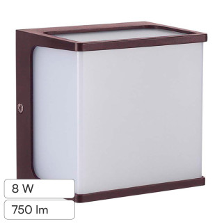 VT-708 Lampada LED Muro 8W SMD Applique Marrone IP65 V-Tac