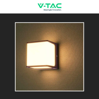 VT-708 Lampada LED Muro 8W SMD Applique Marrone IP65 V-Tac