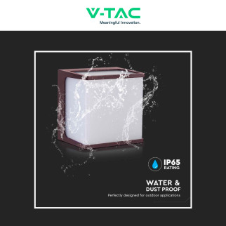 VT-708 Lampada LED Muro 8W SMD Applique Marrone IP65 V-Tac